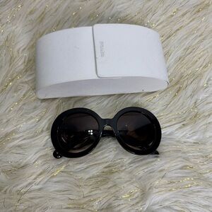 Prada Black Round Sunglasses